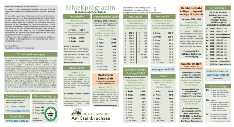 2024 Drachenstichfestschiessen Schiessprogramm 2 768x416